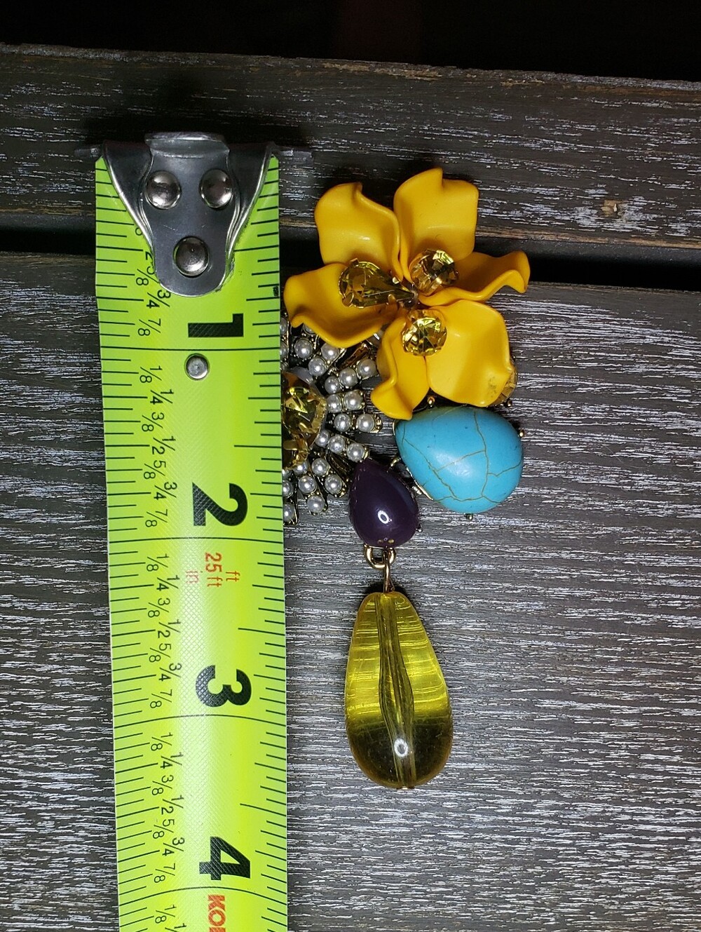 Statement Floral Drop Earrings - Picture 4 of 5